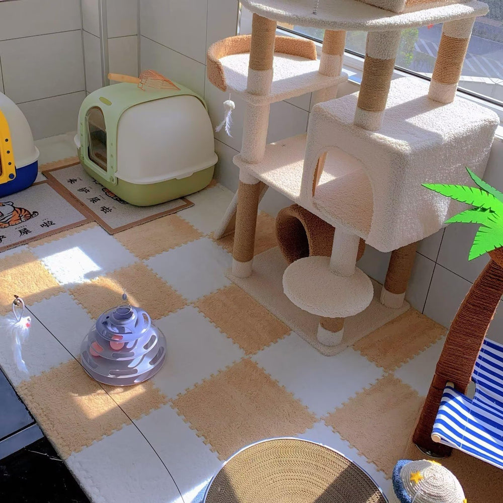 Typutomi easy-clean mats detach for compact storage when not in use.