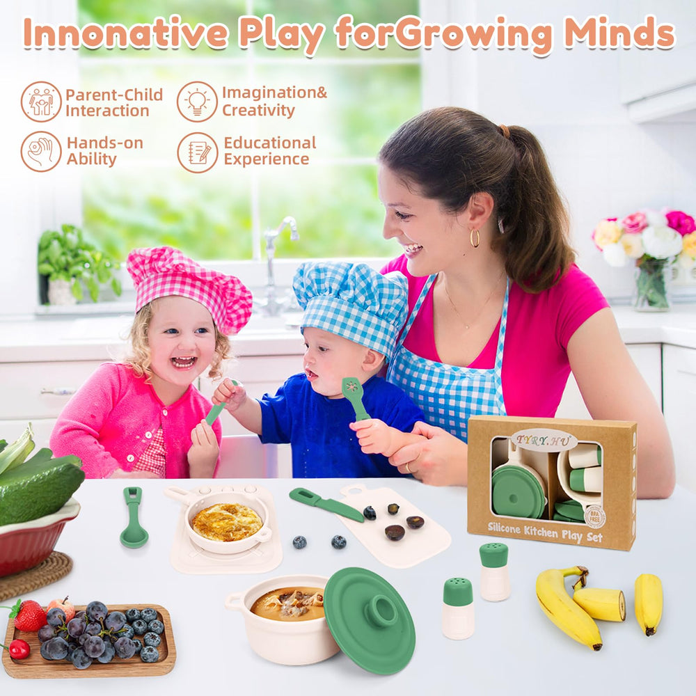 TYRY.HU play kitchen lid: snug cover enhances organized pretend cooking.