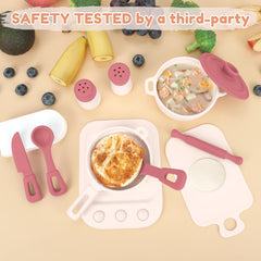 TYRY.HU condiment bottles set adds colorful pretend seasoning play.