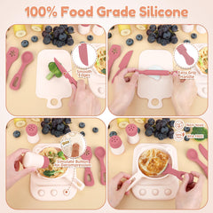 TYRY.HU silicone pan enhances safe pretend cooking for toddlers.