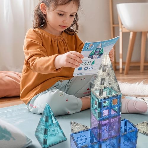Tytan Disney Frozen magnetic tiles come with four dry-erase decals and markers for customization.