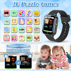 Tywop Kids Smart Watch puzzle games engage young minds with fun challenges.