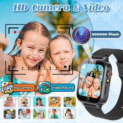 Tywop Kids Smart Watch selfie camera captures kids' adventures.