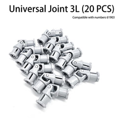 TZBTSTEAM 3L universal joint connector shaft supports versatile 20-pack for bulk builds