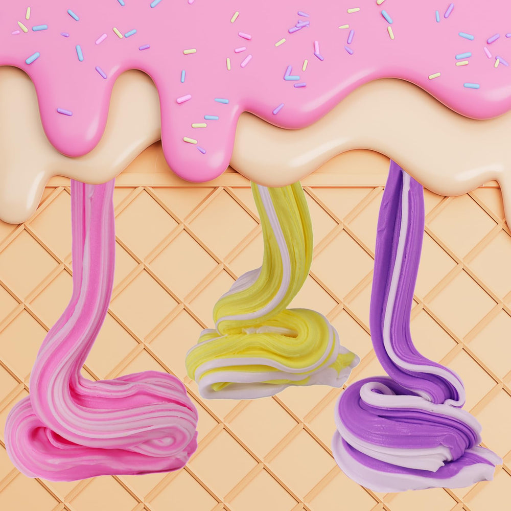 Tzsofesko soft slime texture closeup highlights stretchiness and resilience.