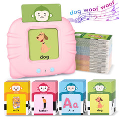 U-LEARNER talking flash cards display 296 sight words for early literacy practice
