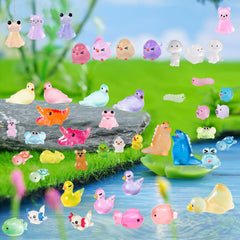 U-Zimikee glow-in-the-dark bunny mini figure for desk decor