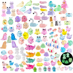 U-Zimikee glow-in-the-dark dinosaur mini figure for fairy gardens at night