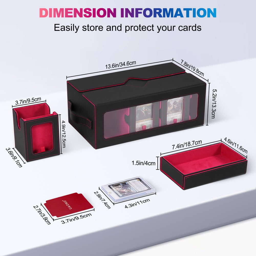 UAONO 35PT magnetic card holders help fast deck identification.