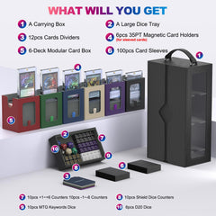 UAONO 35PT magnetic card holders for quick deck ID