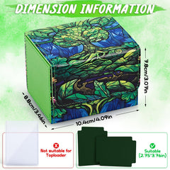 UAONO Card Deck Box capacity up to 120 single-sleeved or 80 double-sleeved decks