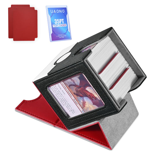 UAONO card deck box with Commander display for quick deck identification.