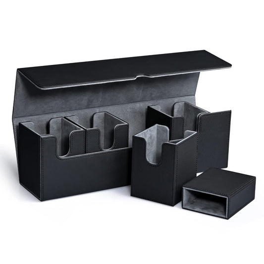 UAONO card deck box with detachable lid shown as a portable playmat option