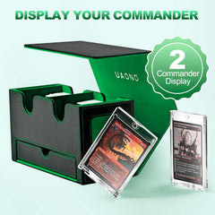 UAONO card storage box offers high capacity for 400+ unsleeved cards