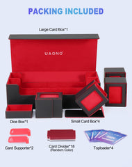 UAONO detachable dice box for easy access to tokens and dice.