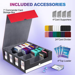 UAONO box large capacity holding 640+ top loaders and decks for MTG