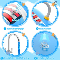 Uarzt portable foldable water mat for quick setup and storage.