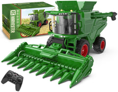 Uarzt remote control harvester front view shows realistic harvest action for imaginative play