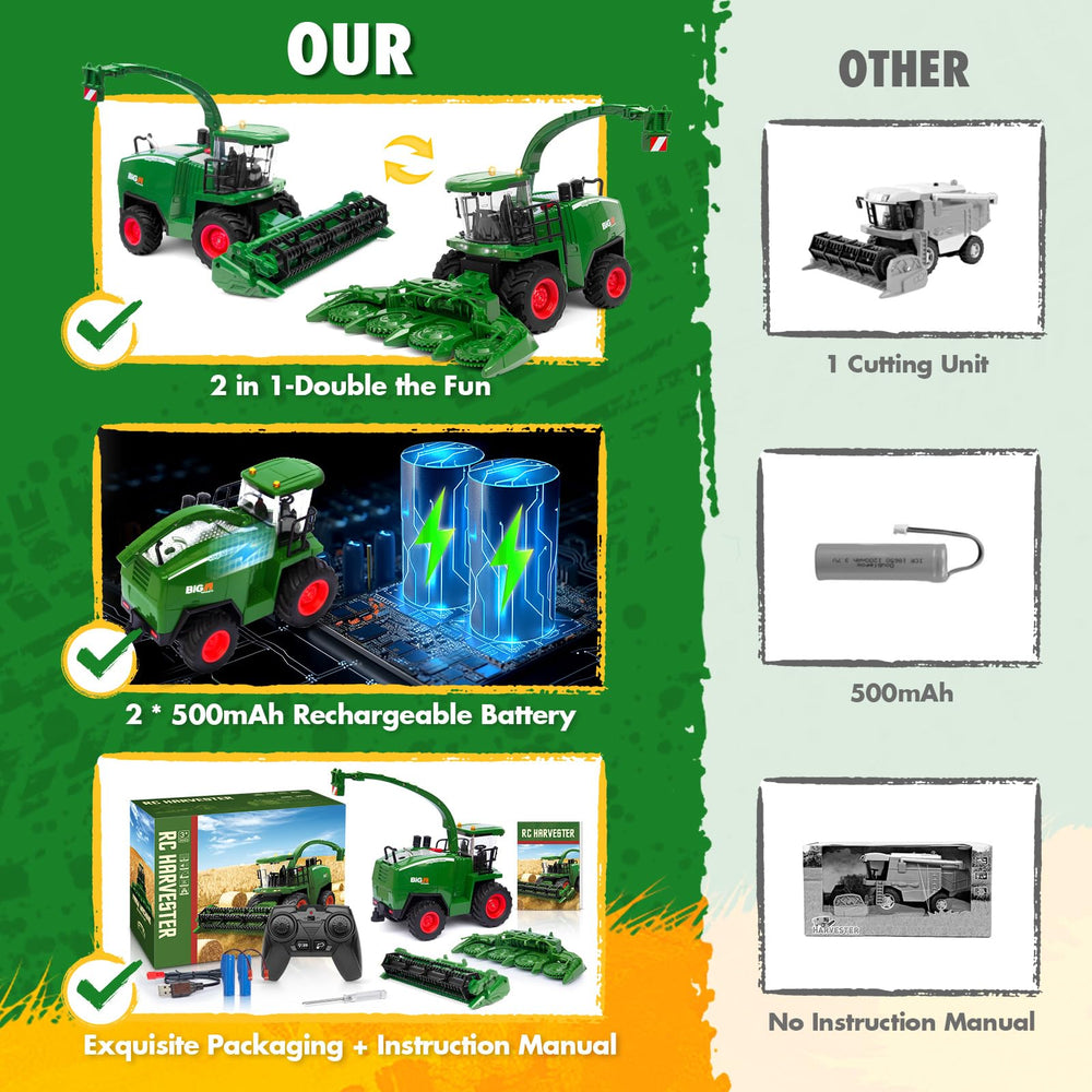 Uarzt working headlights and horn sounds add authentic farm ambiance
