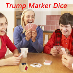 UAYBABU Trump marker dice side view showing large, easy-to-read print.