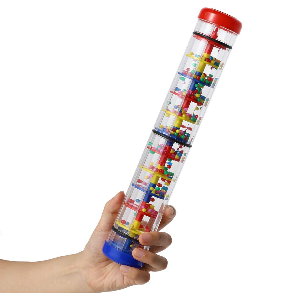 Ubblove Rainmaker 12 inch rainstick with colorful beads for sensory play