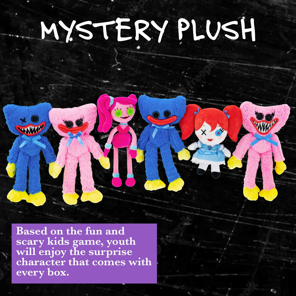 UCC Distributing Poppy Playtime mystery plush figure close-up, soft cuddle material