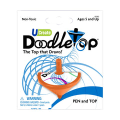 UCREATE Doodletop Twister Kit top and pen creating colorful spirals for kids