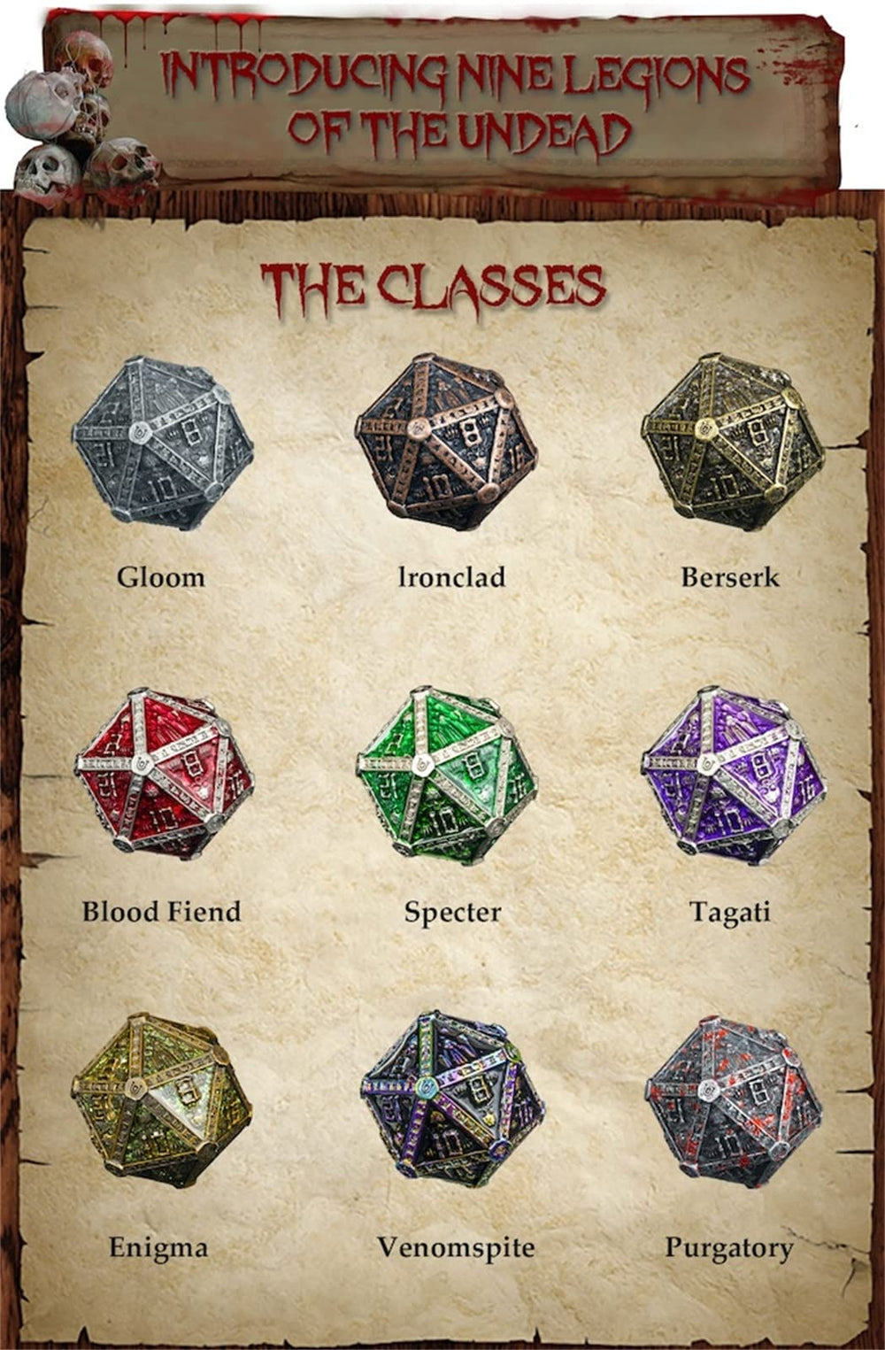 UD Unique Dice hand-polished zinc dice showcase premium craftsmanship and finish.