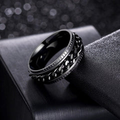 udolfly black titanium steel finish adds sleek masculine style