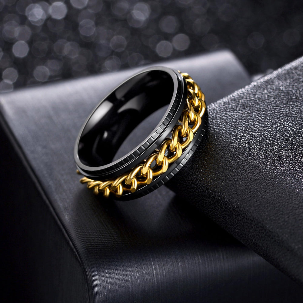 Udolfly titanium stainless steel ring emphasizes durability and hypoallergenic comfort