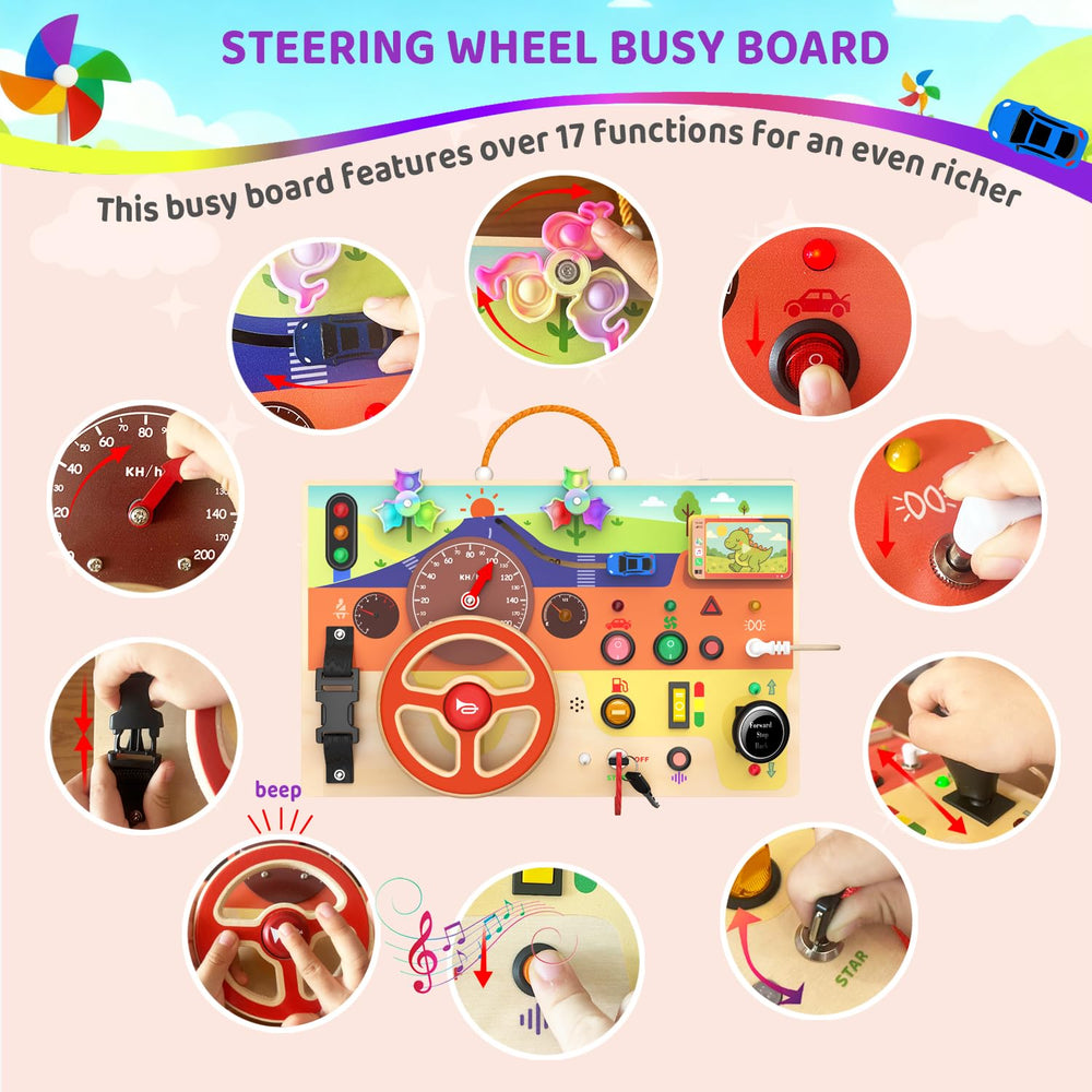UdoUto Busy Board windmill spinner for calming focus