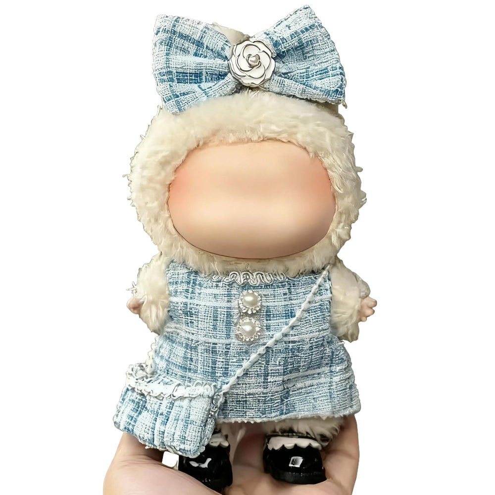 Ueuo Labubu 17cm doll dress set ready for quick outfit changes and cute poses.