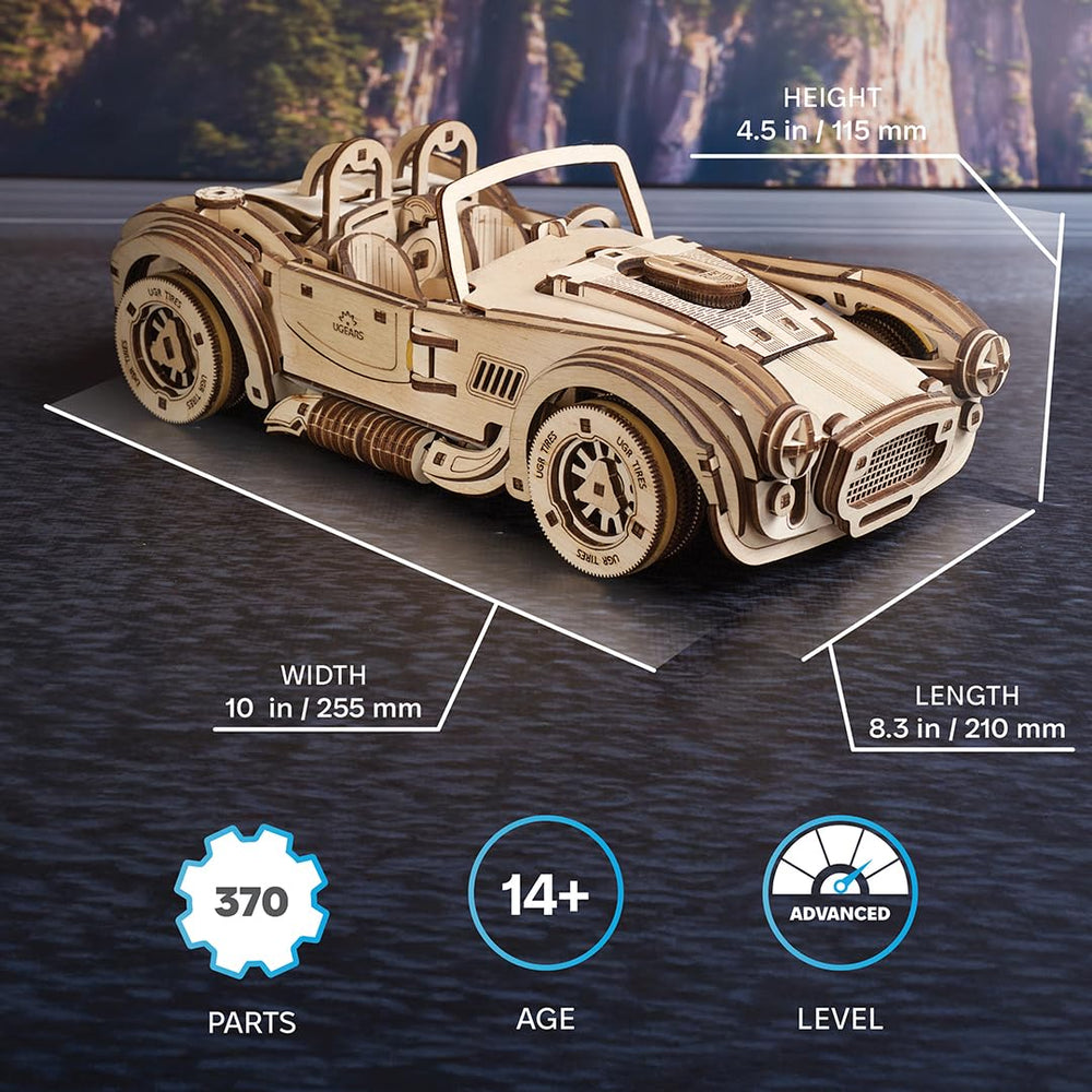 UGEARS Drift Cobra spring motor action delivers smooth mechanical motion