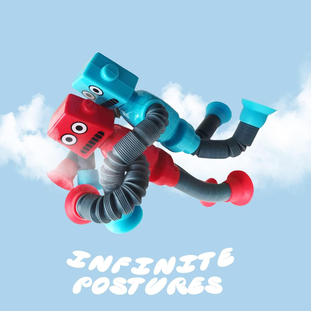 UGJ Robot Pop Tube in a child’s hands during active play