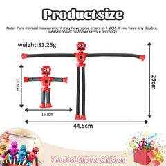 UGJ Robot Pop Tube displaying telescoping neck feature for extendable play