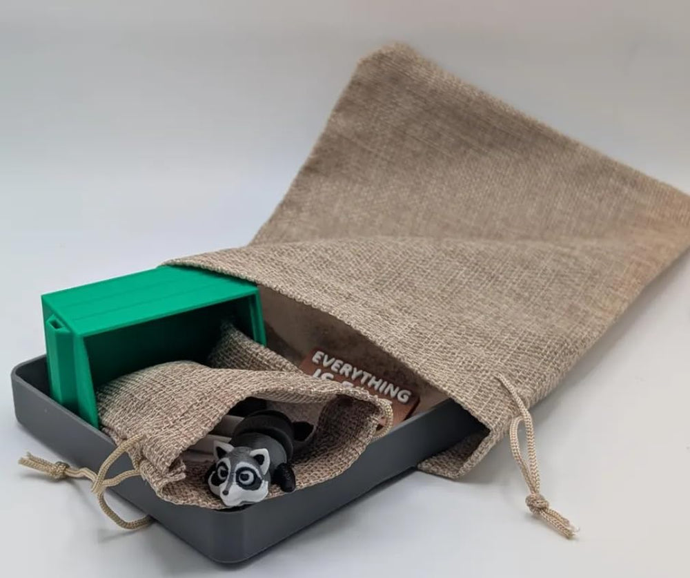 UglaForge Dumpster Fire Zen Garden kit with stones supports calm workspace rituals.