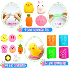 U-Goforst Dinosaur Squeeze Balls 4pc add dinosaur-themed surprises to egg hunts.