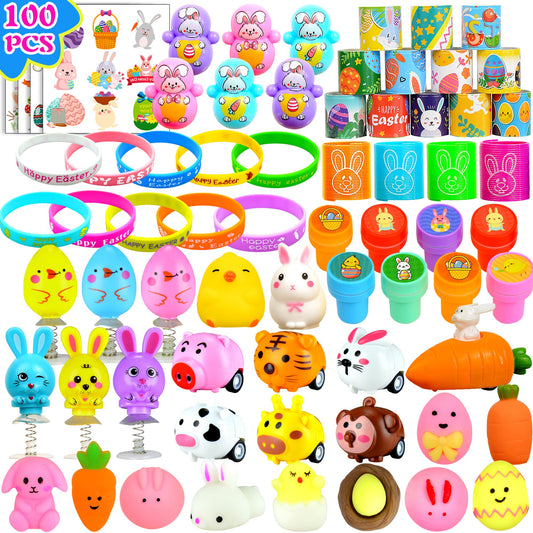 U-Goforst Easter slap bracelets 12pc for festive egg hunts and party favors.