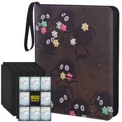 UGYAZX 9-pocket binder cover close-up showing water-resistant protection for cards.