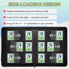 UGYAZX includes 20 two-sided 9-pocket pages for efficient filing