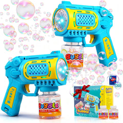 UGYWI bubble guns in a two-pack with muzzle lights for exciting play