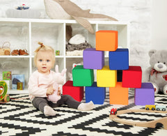 UHAPPYEE foam blocks toddler throwing toy for gentle play