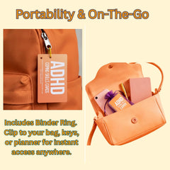 UHillMinerva portable binder ring lets you clip strategies for easy access.