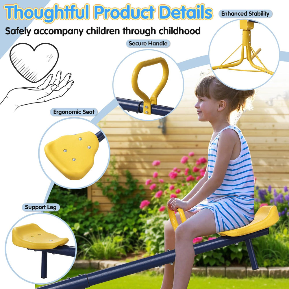 UIABOPZ Teeter Totter usable indoors and outdoors on flat surfaces