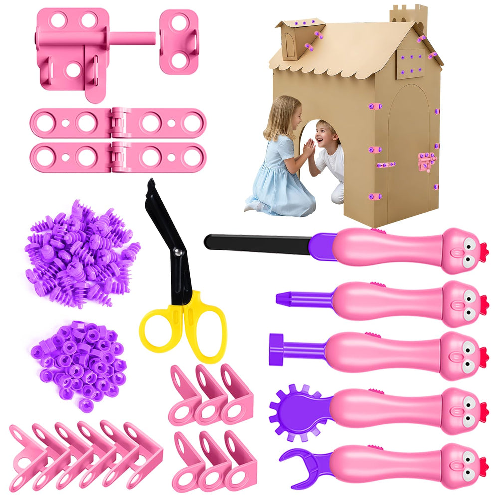 Uieeone cardboard cutter for kids toolset with safe blades for creative play