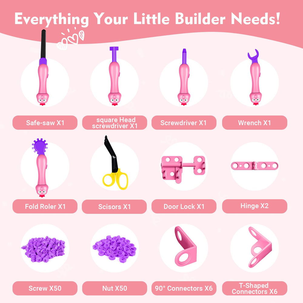 Uieeone kid-friendly cutters and connectors promote independence during DIY projects