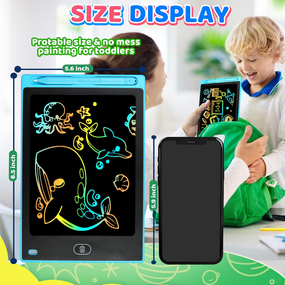 UIIOPJIOM doodle board with stylus keeps kids writing neatly anywhere.