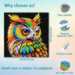 UiSdfuy Diamond Art Kit Leopard Canvas featuring lively hues