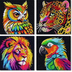 UiSdfuy Diamond Art Kit Lion Canvas for kids 8-12 with sparkly detailing