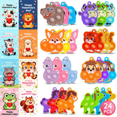 UJZJPEX valentines cards for kids classroom with animal themes for classroom exchanges